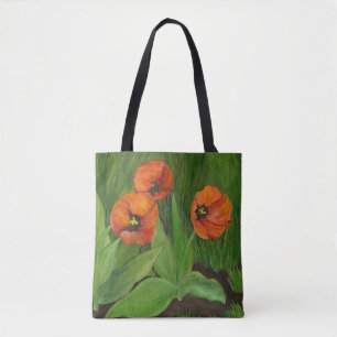 Mohnblumen-Taschen-Tasche