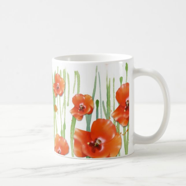 Mohnblumen-Tasse Tasse (Rechts)