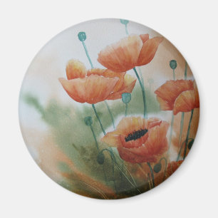 Mohnblumen-Träume Magnet
