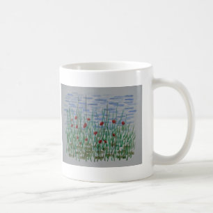 Mohnblumen u. Schilfe Tasse