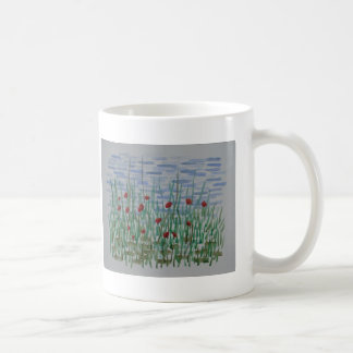 Mohnblumen u. Schilfe Tasse