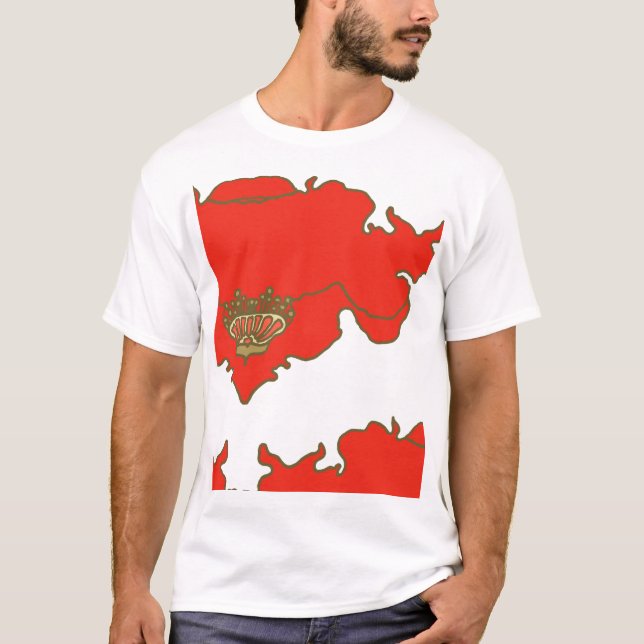 Mohnblumen- und Himmelblockkopie T-Shirt (Vorderseite)