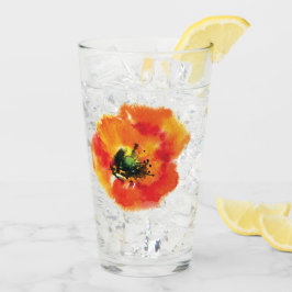 Mohnblumenglasentwurf Glas