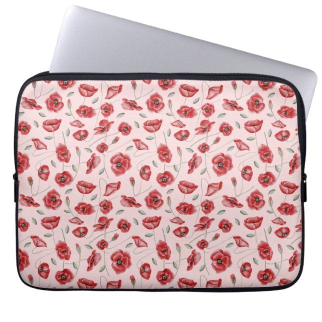 Mohnblüte Laptopschutzhülle (Vorderseite)