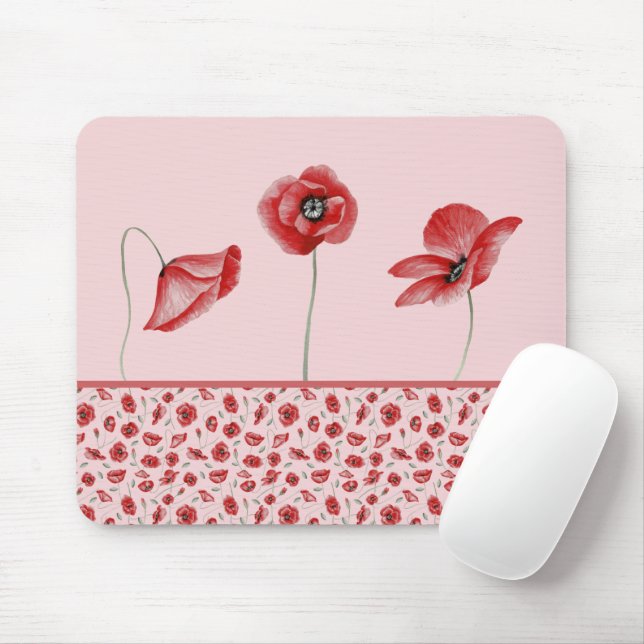 Mohnblüte Mousepad (Mit Mouse)