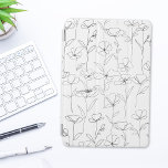 Mohnblüte Schwarz-Weiß-Minimalistische Wildblume iPad Mini Hülle<br><div class="desc">Freuen Sie sich auf unsere Poppy Wildblume iPad Mini Cover - ein durchdachtes Abschluss Day Geschenk,  das Eleganz und Schutz für ihre technisch versierten Bedürfnisse kombiniert!</div>