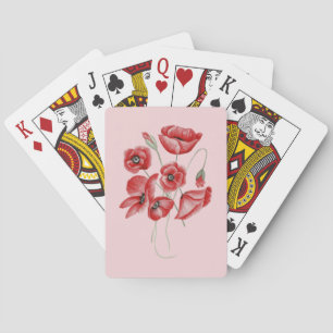 Mohnblüte Spielkarten