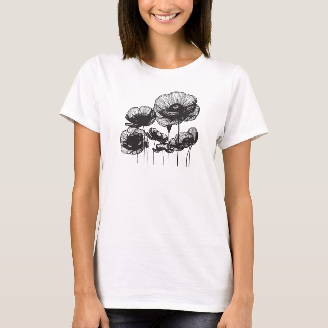 Mohnblüte T-Shirt (Vorderseite)