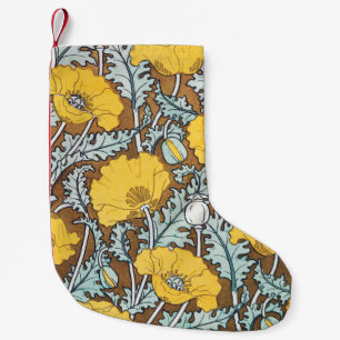 Mohndarstellung, gelbe Blume Kleiner Weihnachtsstrumpf