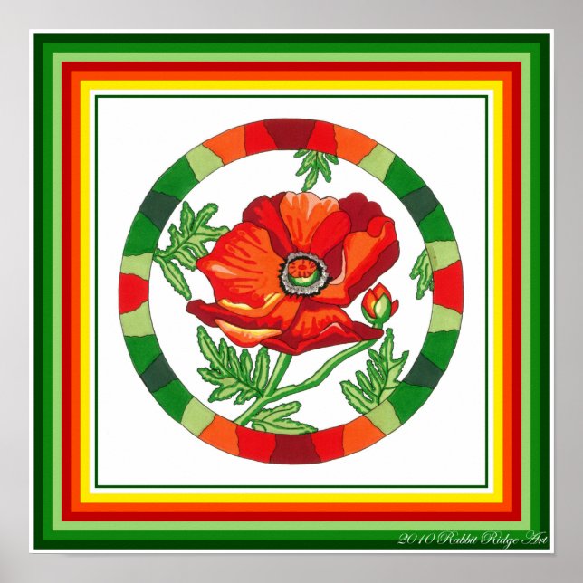 Mohndruck Poster (Vorne)