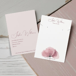 Mohnerring & Necklace Set Schmuckkarte