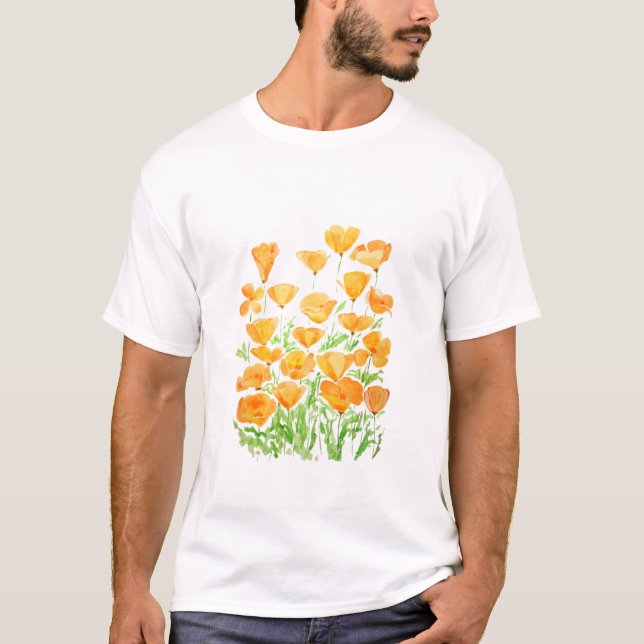 Mohnfarbe T-Shirt (Vorderseite)