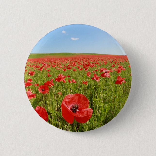 Mohnfeld - Atemberaubend! Button (Vorderseite)