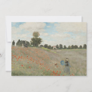 Mohnfeld bei Argenteuil von Claude Monet Einladung