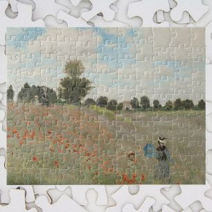 Mohnfeld bei Argenteuil von Claude Monet Puzzle