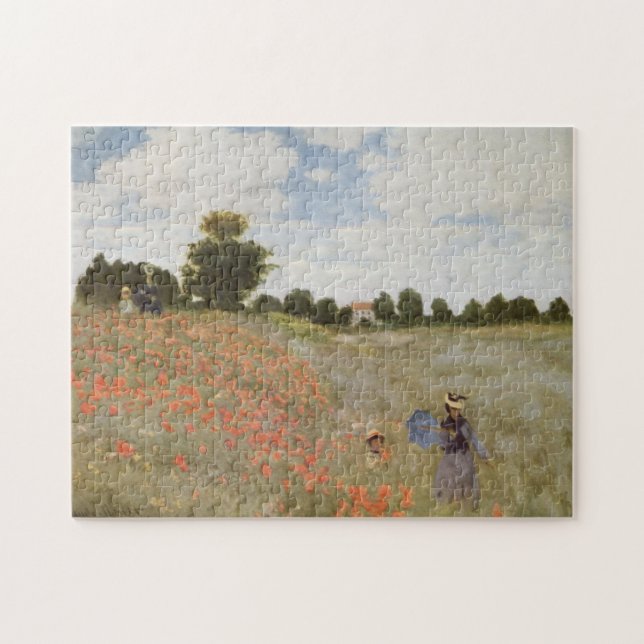 Mohnfeld Claude Monet Puzzle (Horizontal)