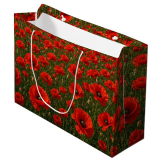 Mohnfeld große geschenktüte