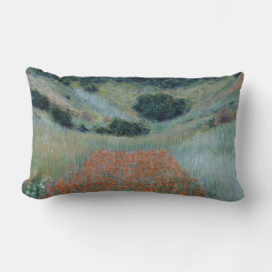 Mohnfeld in einem Heiligen bei Giverny (von Monet) Lendenkissen