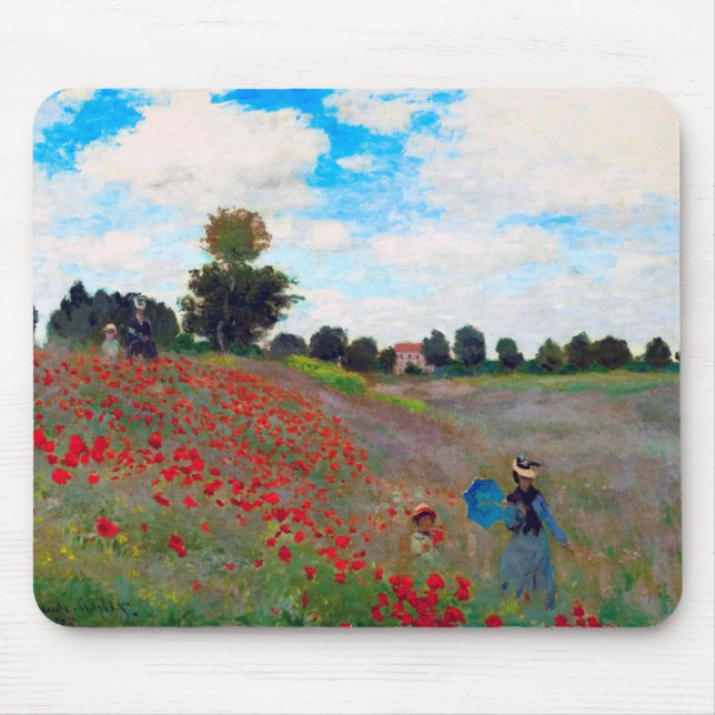 Mohnfeld, Monet Mousepad (Vorne)