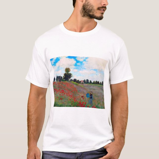 Mohnfeld, Monet T-Shirt (Vorderseite)