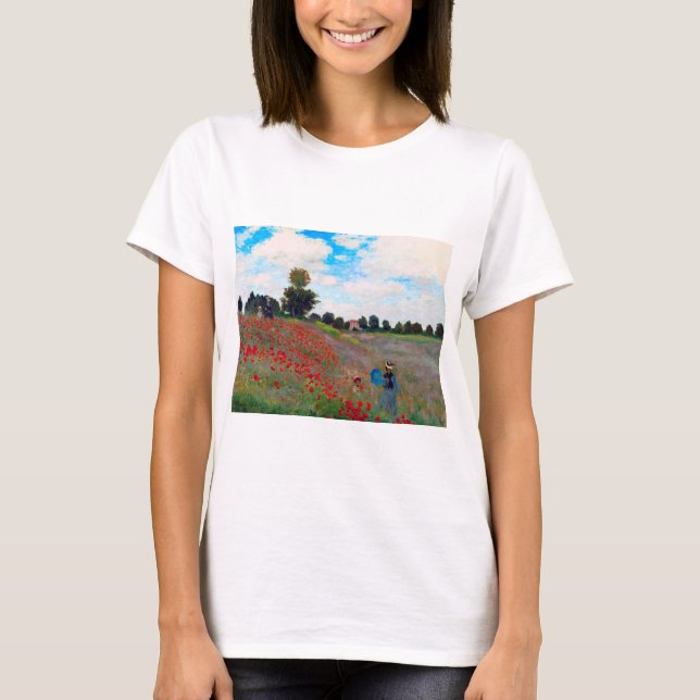 Mohnfeld, Monet T-Shirt (Vorderseite)