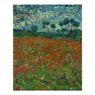 Mohnfeld - Vincent van Gogh Poster
