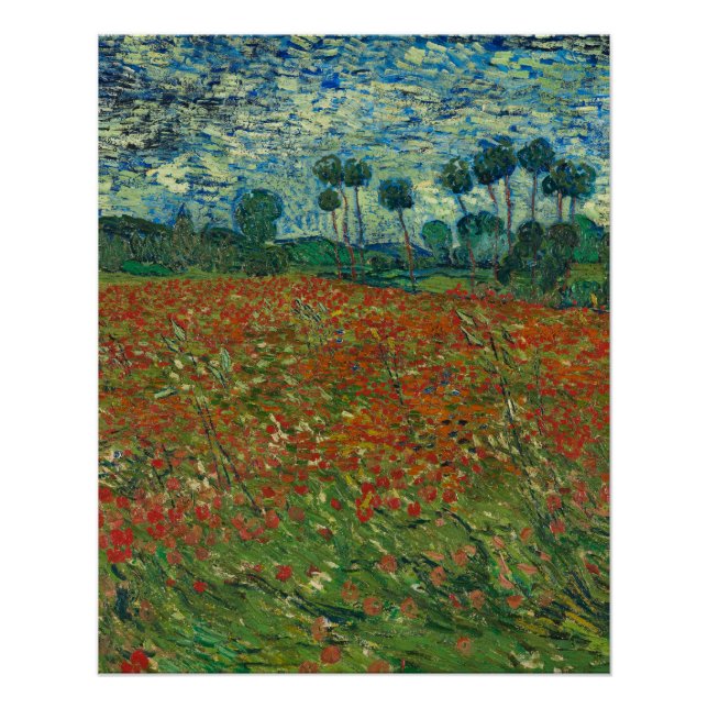 Mohnfeld - Vincent van Gogh Poster (Vorderseite)