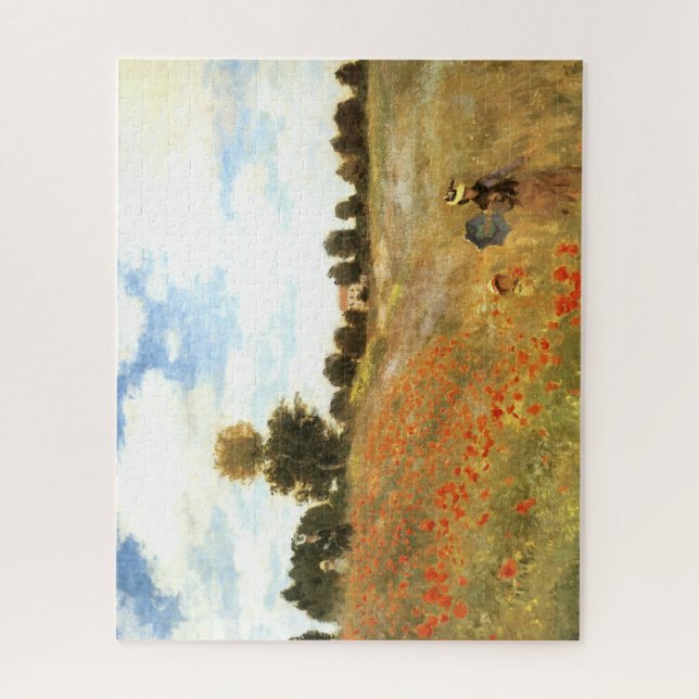 "Mohnfeld" von Monet Fine Art Jigsaw Puzzle (Vertikal)
