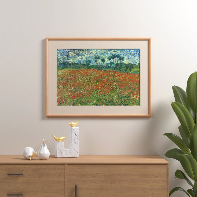 Mohnfeld von Vincent Van Gogh Poster (Von Creator hochgeladen)