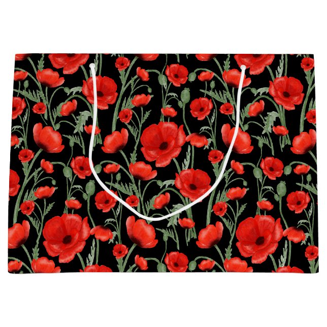 Mohnfelder Große Geschenktüte (Vorderseite)