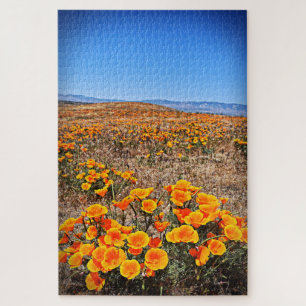 Mohnfelder in Kalifornien - Blume - 20x30 - 1014 S Puzzle