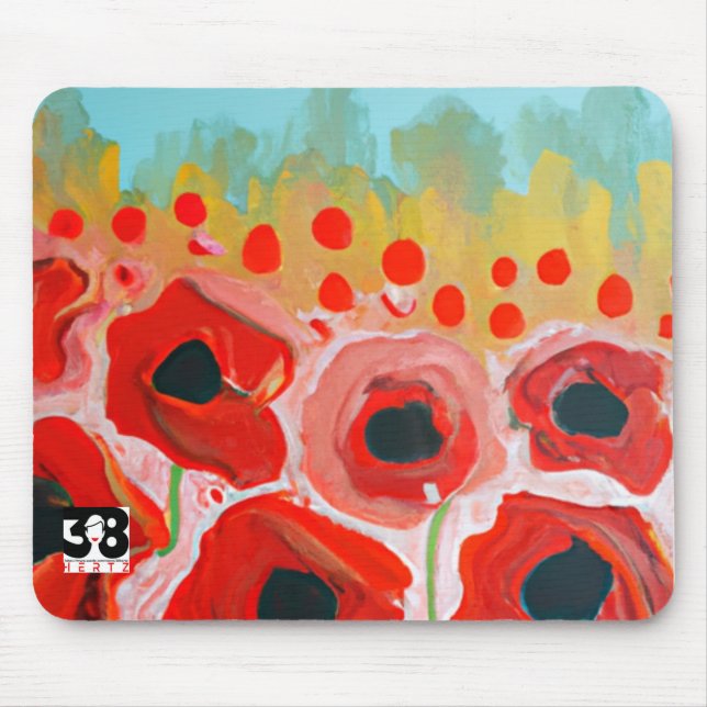 Mohnfelder Mousepad (Vorne)