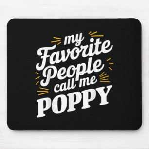 Mohnkunst für Opa vom Tag der Väter der Großkinder Mousepad