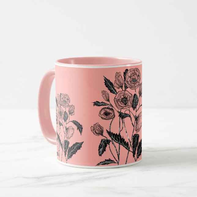 Mohnkunst - tasse (Vorderseite Links)