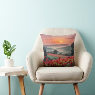 Mohnlandschaft. Kissen