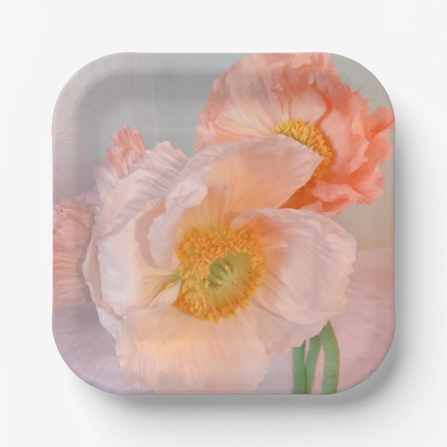 Mohnliebe Pappteller (Vorderseite)