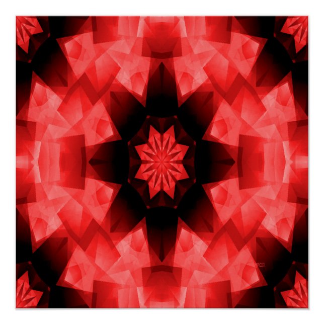 Mohnroter Stern. Poster (Vorderseite)