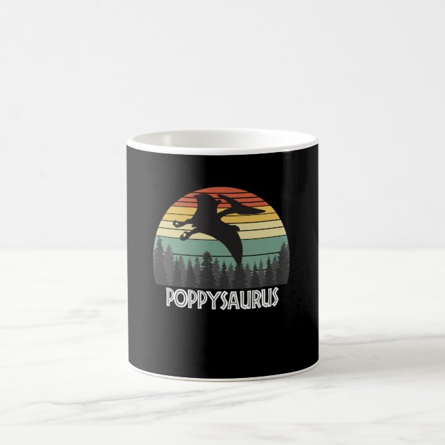 Mohnsaurier Mohn Saurus Mohn Dinosaurier Kaffeetasse (Mittel)