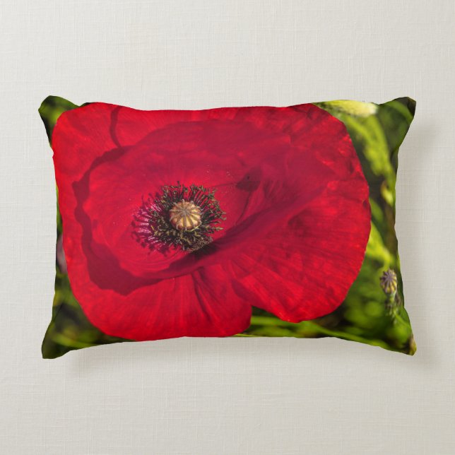Mohnserie #2 dekokissen (Vorderseite)