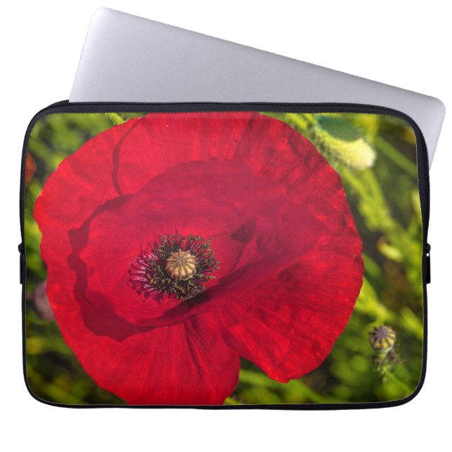 Mohnserie #2 laptopschutzhülle (Vorderseite)