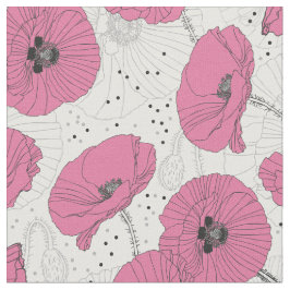 Mohnstoffe Blume Muster Stoff