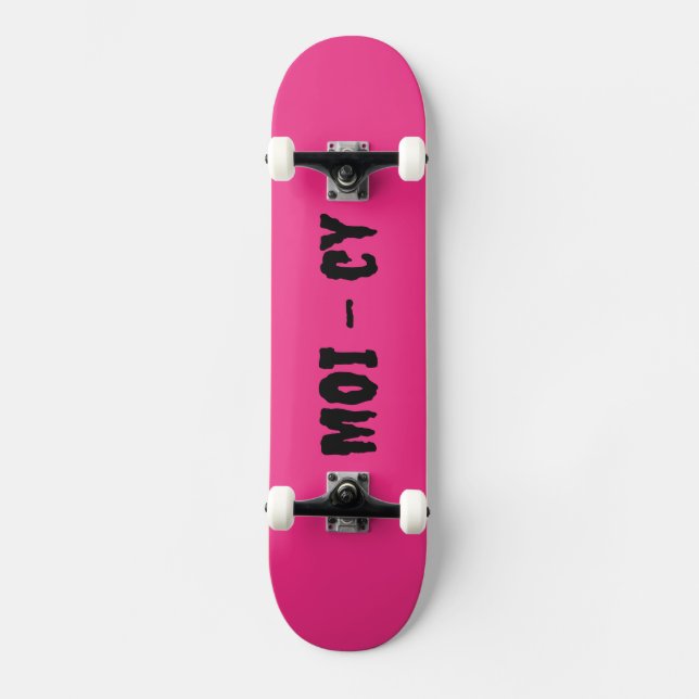 MOI - cy Komplettboard Pink Skateboard (Vorderseite)
