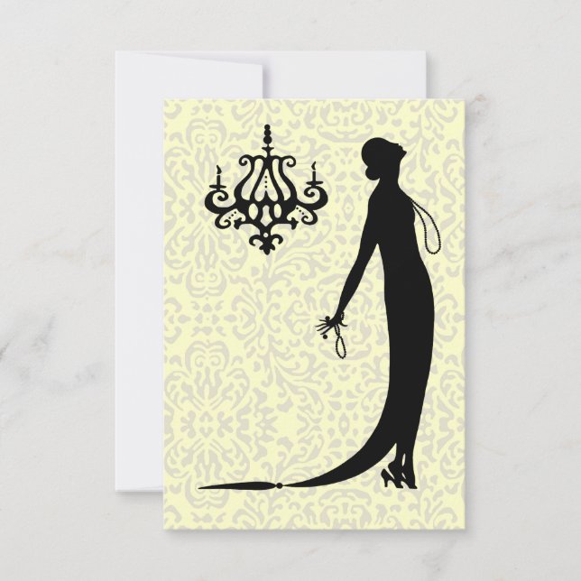 Moi Fashion Plate ~ Einladung des französischen De (Vorderseite)
