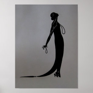 Moi Fashion Plate LEINWAND & GRÖSSE OPTIONEN - Poster