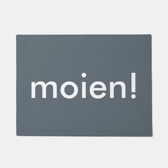 Moien! Fußmatte (Vorderseite)