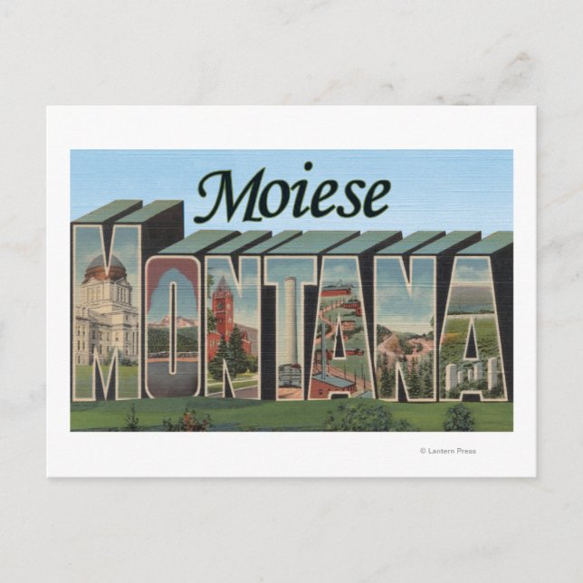 Moiese, Montana Postkarte (Vorderseite)