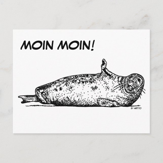 MOIN MOIN! POSTKARTE (Vorderseite)