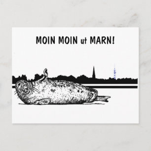 MOIN MOIN ut MARN! Postkarte