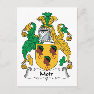 Moir Familienwappen Postkarte