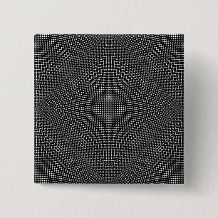 Moire Schachbretts von Kenneth Yoncich Button